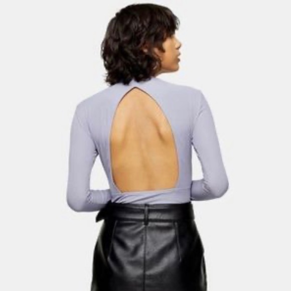 TOPSHOP - Black bodysuit (open back) - Picture 2 of 3